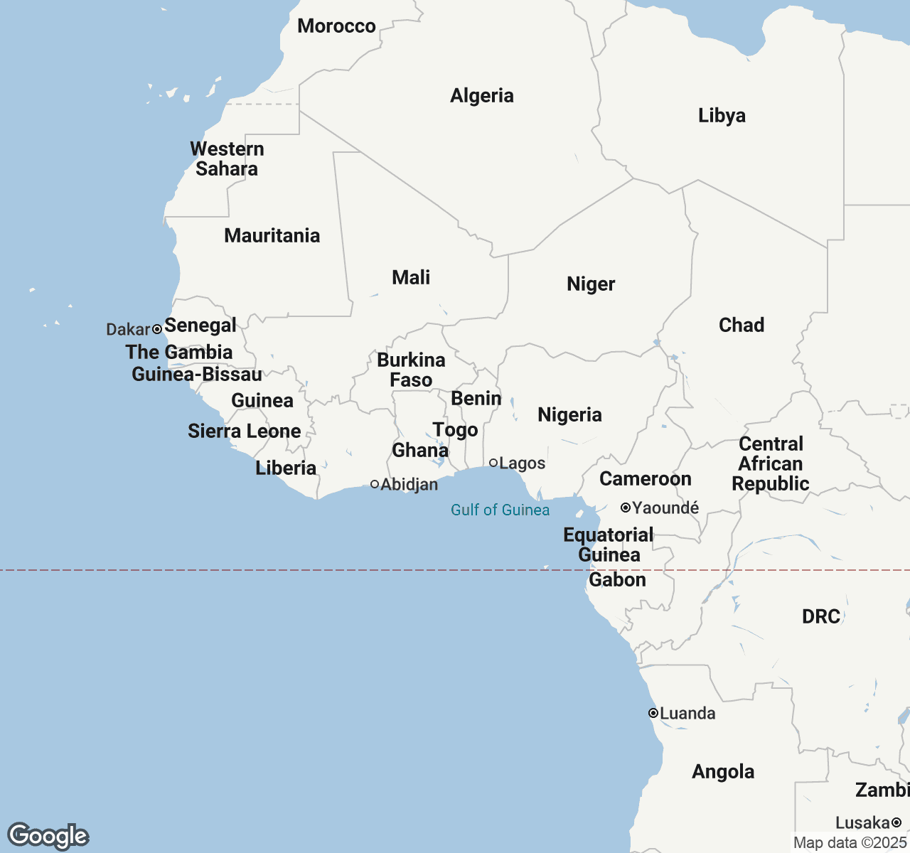 Map of Togo